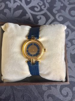 REDUCED~New Navy and gold watch by Monet