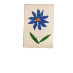 Vintage Daisy Lori Walters D2025 That's All She Stamped Flower Rubber Stamp