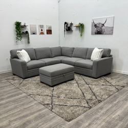 Thomasville Grey Sectional Couch - Free Delivery