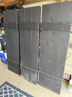 Stained Cedar Shutters