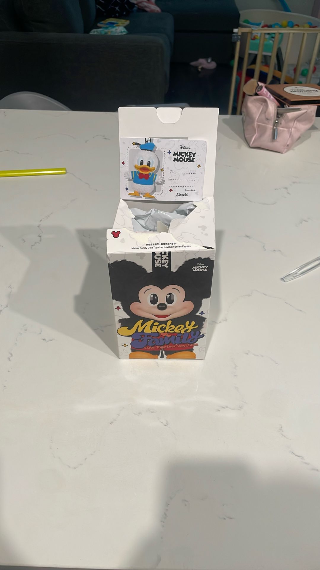Micky Family Pop Mary Plushy Keychain
