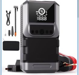 Car Jump Starter, Jump Starter Power Pack Portable, 12V Car Battery Booster Jump Starter, 2500A 4-in-1Jump Starter Power Bank, 10000mAh Car Battery Ch