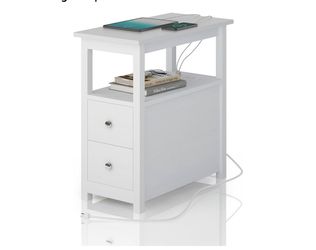 End Table with Charging Station, Side Table