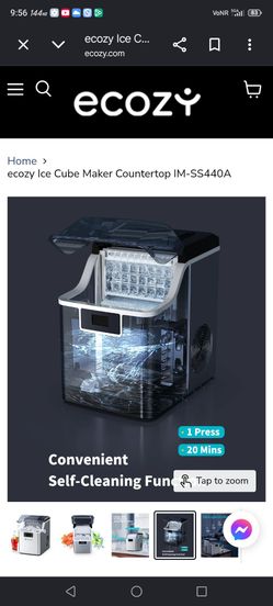 🎀☃️BrandNew Ecozy Ice Cube Maker Countertop IM-SS440A☃️🎀