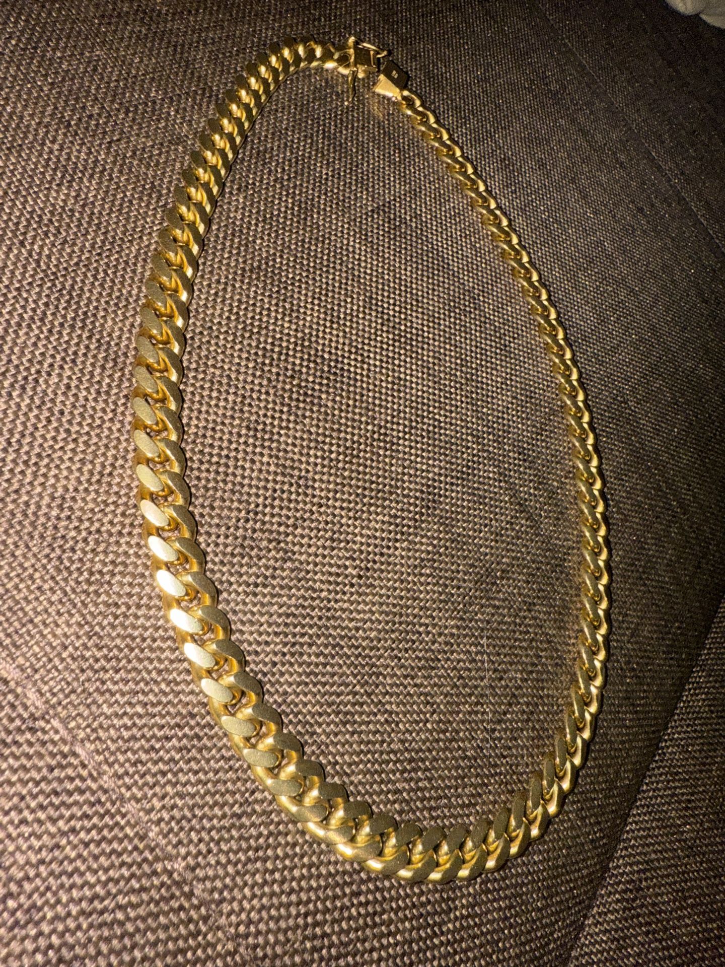 14k Solid Yellow Gold Cuban Link Chain