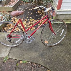1970s, step through woman's Raleigh, sovereign 502.