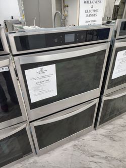(50% Off Wall Ovens & Electric Ranges ends 7/5/26) $599.50 double electric wall oven