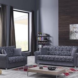 NEW SOFABED & LOVESEAT BED GRAY