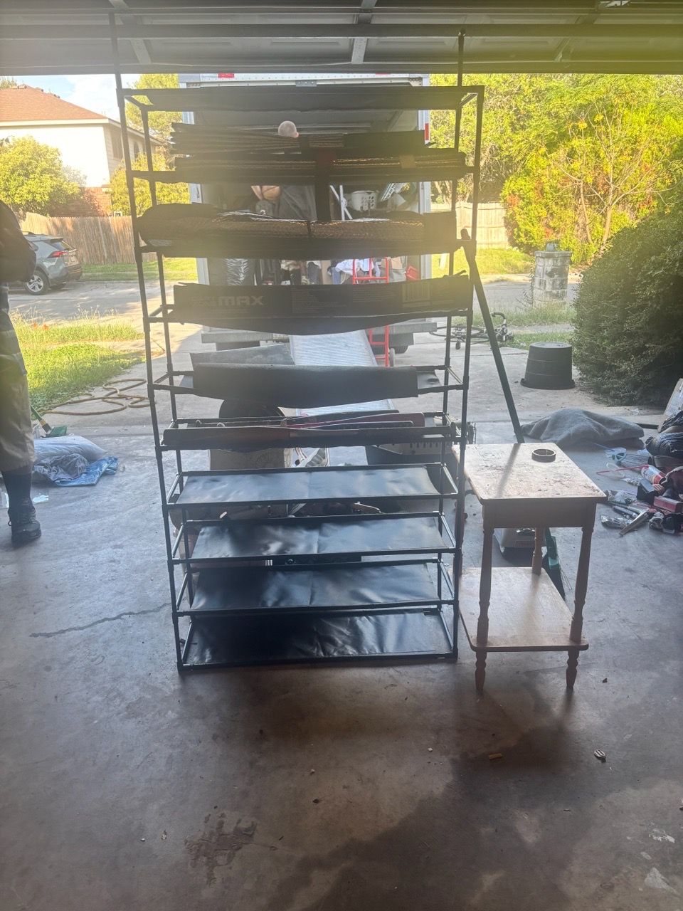 Tall Black Metal Multi-Tier Shoe Rack for Sale in Converse, TX - OfferUp