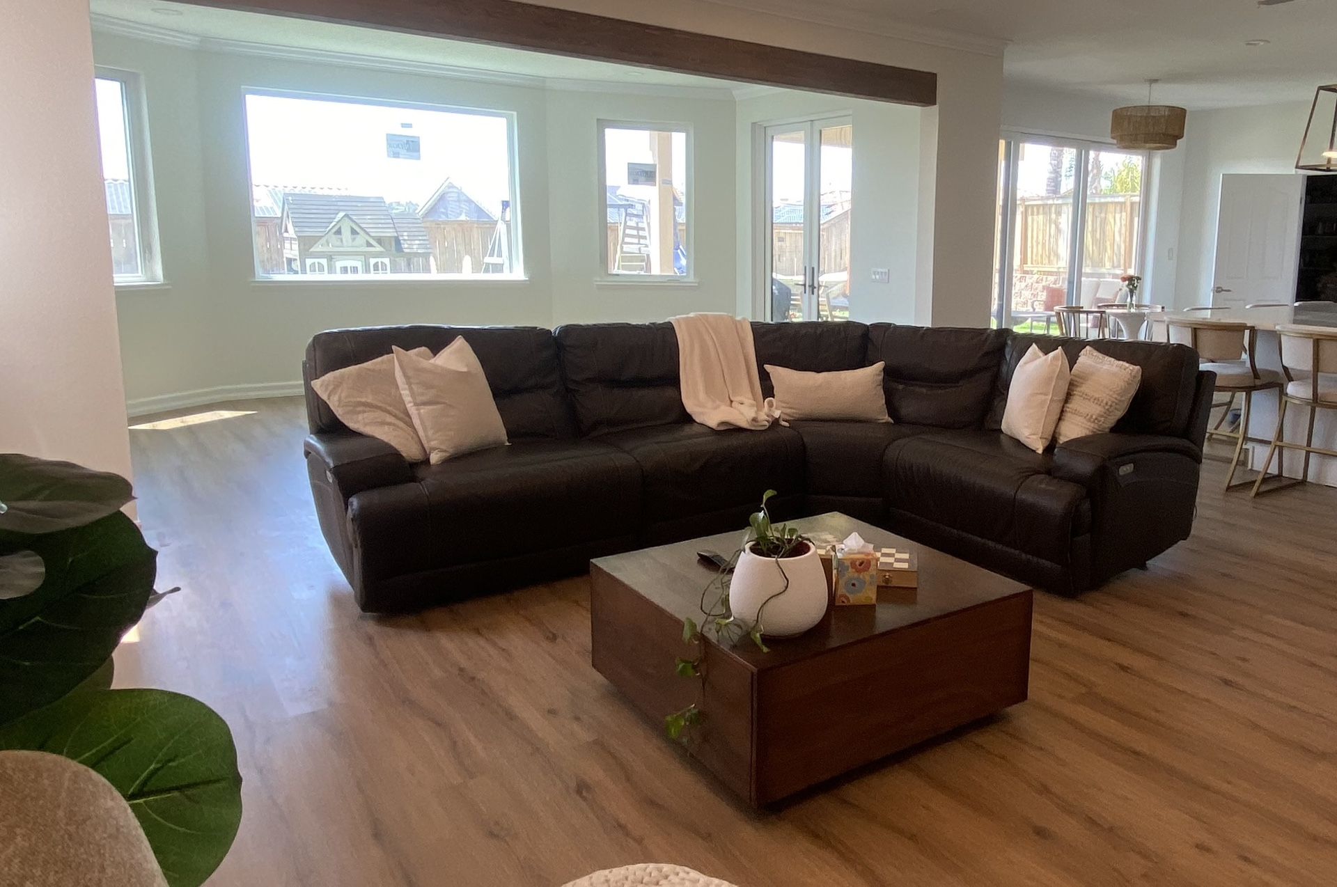 Leather Sofa Sectional - 4 Piece