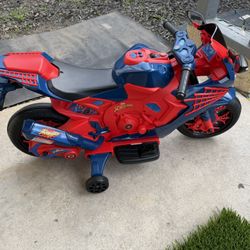 6v Spider-Man Kids Motorcycle 