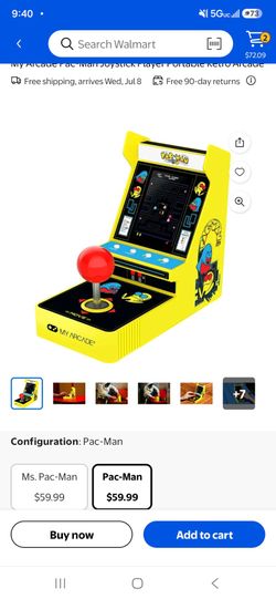 Pac-Man arcade joystick player/ portable