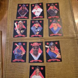 Set Of 10 Broder Cunningham SERIES 1 BASEBALL CARDS
