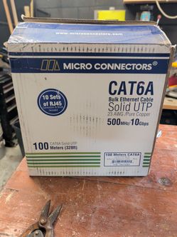 Cat 6A Ethernet cable. 200 feet