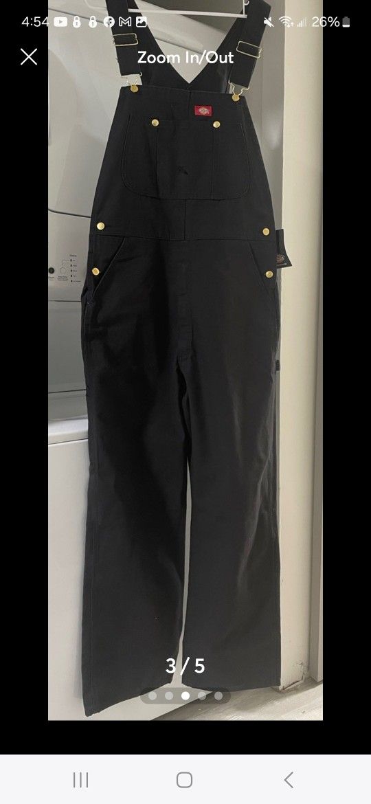 Dickies Men's Bib Overalls Size 34x32 BNWT