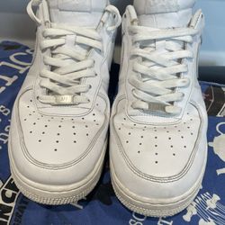 Nike Men's Air Force 1 07 Low Athletic Shoes Triple White CW2288-111 Size 12