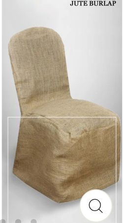 Jute Burlap Chair Covers