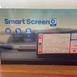 LamttoWireless CarPlay Android Auto With 4K Dash Cam 9.26 Inch Portable CarPlay Screen. 1080p Backup Camera, Digital Media Receiver With Voice Control