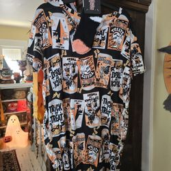 Vinatge Halloween Pajama Shirt XS Small Medium Large XL 2XL