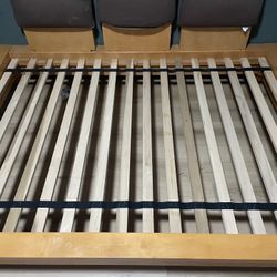 Wood Platform Full Bed Frame Only 