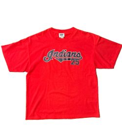 Vintage 2000 Jim Thome 25 Cleveland Indians Shirt XXL Lee Sport Red Y2K MLB