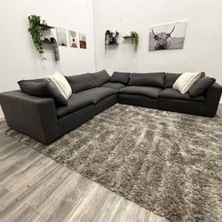 Huge Gray Sectional Couch - Free Delivery 