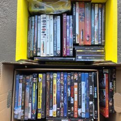 2 Boxes of DVDs & More