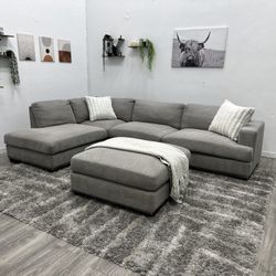 Grey Sectional Couch - Free Delivery 