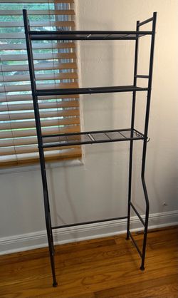 Over the toilet rack