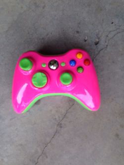 Controller- Moded custom controller Chaos pink and green