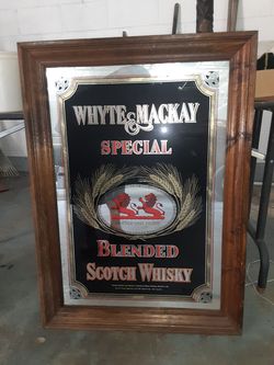 Vintage whyte&Mackay mirror