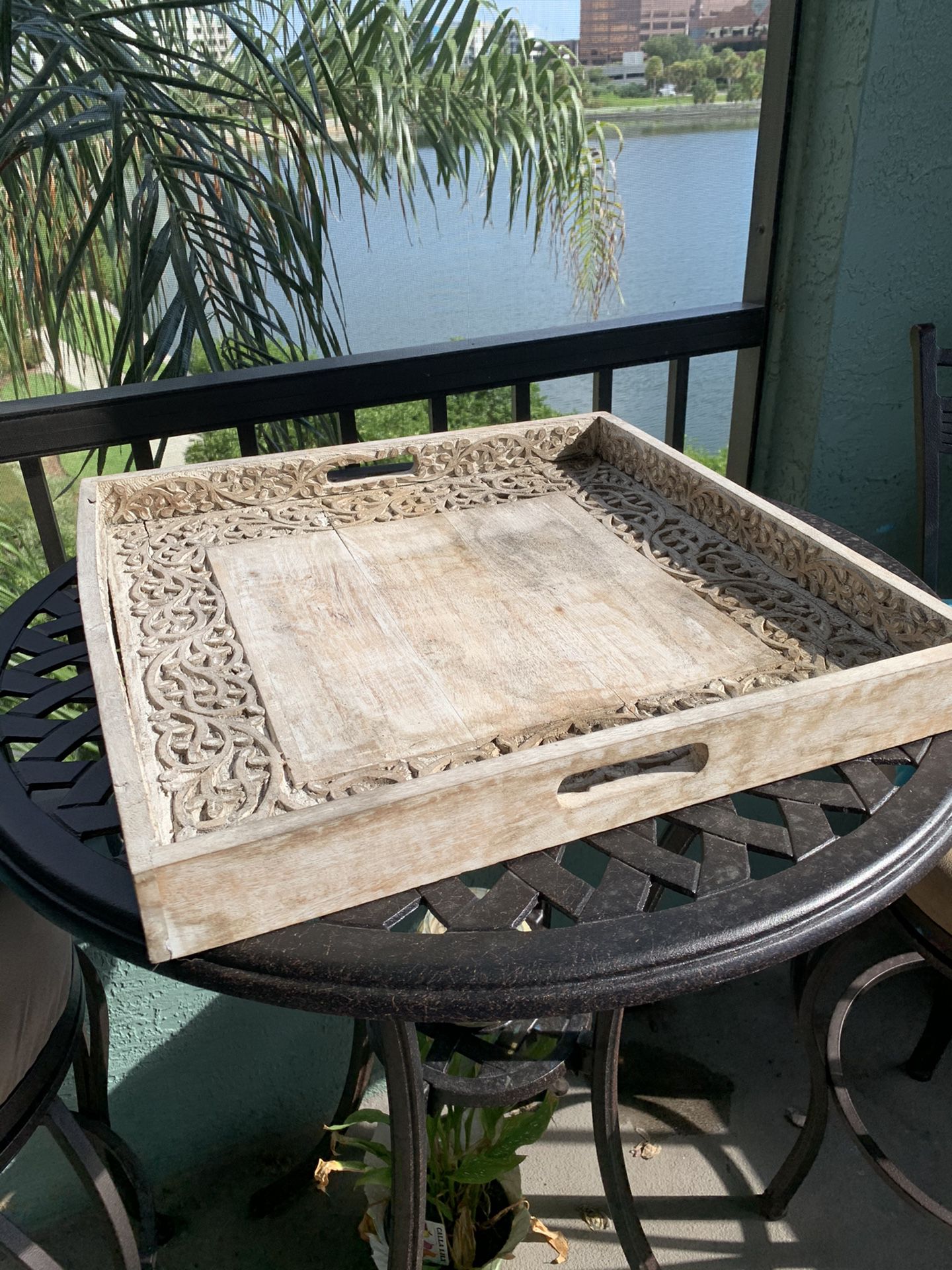 Pier One wooden tray