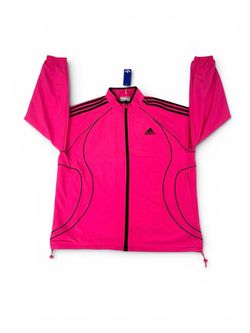 Adidas Teamgeist Adicolor Woven Track Top Unisex M Lucid Pink Black JX6598