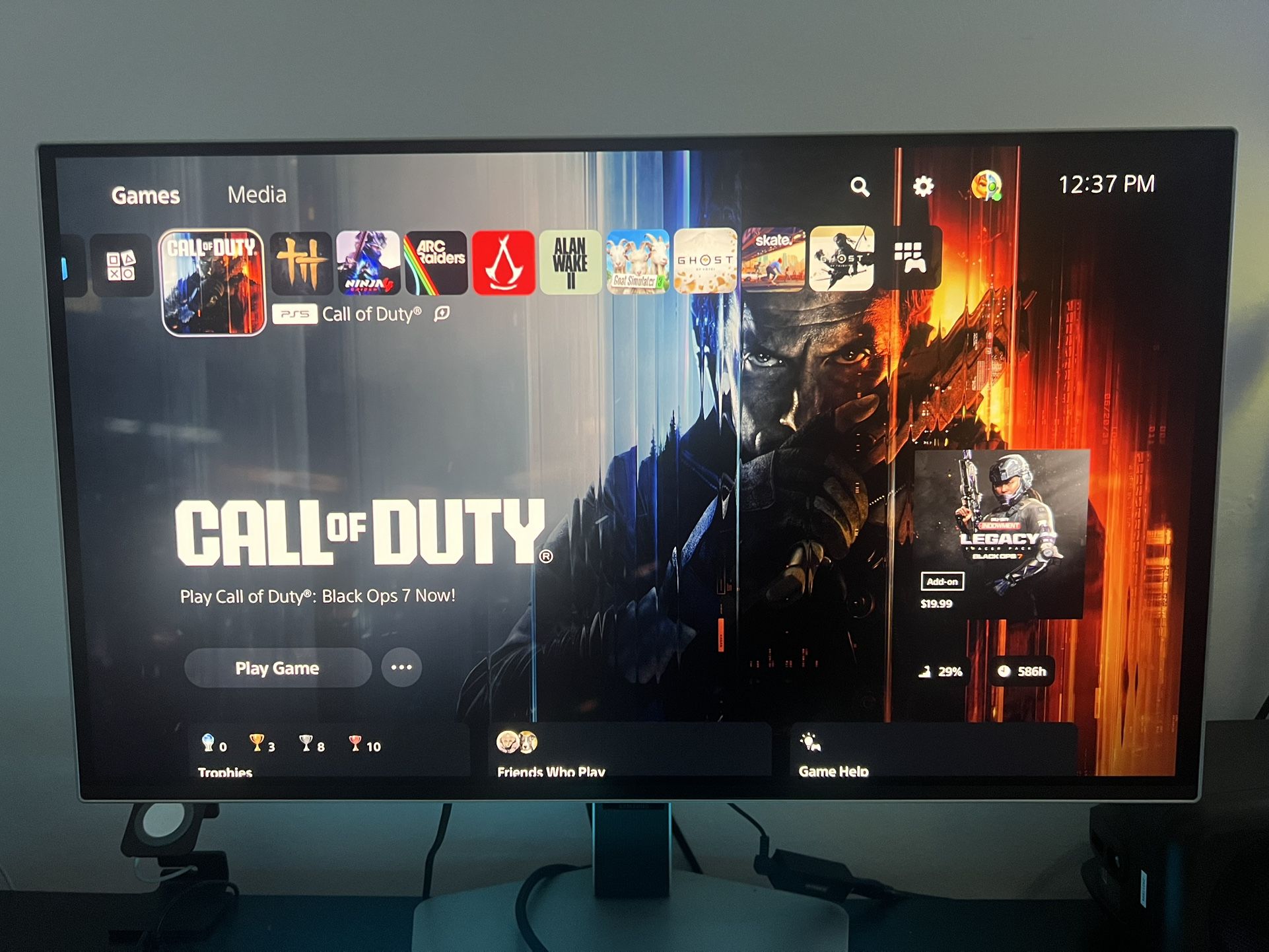 Samsung 27” Odyssey OLED monitor 