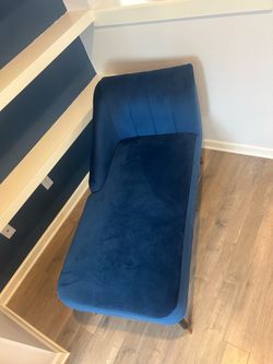 Blue lounge chair