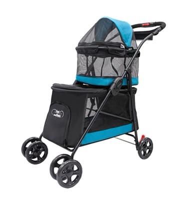Pet and Pets Double Decker Pet Stroller for Dogs, Cat, and Small Animals