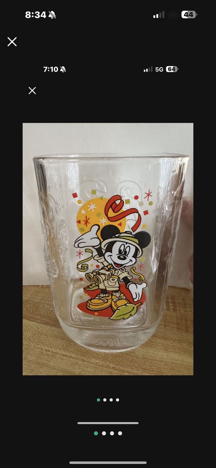 Rare Disney's Animal Kingdom, 2000 McDonald's Commerative Glass