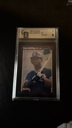 Ken Griffey jr rookie graded 8