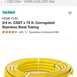 Home-Flex corrugated Stainless steel tubing