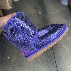 Ugg Purple Sequin Boot Size 7