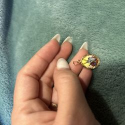 Vintage 14k Moses Double 10/commandments Pendant 1.8 Grams 