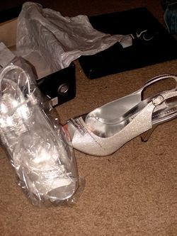 Brand New Silver Heels