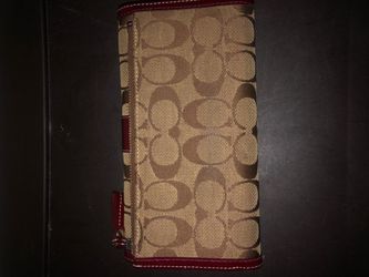 Vintage coach checkbook wallet