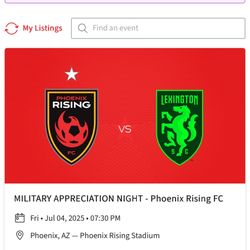 Phoenix Rising Tickets For 4th Of July 