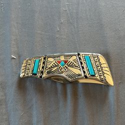 Franklin Mint-Collector Knife Mexican Aztec Eagle Turquoise Great Condition