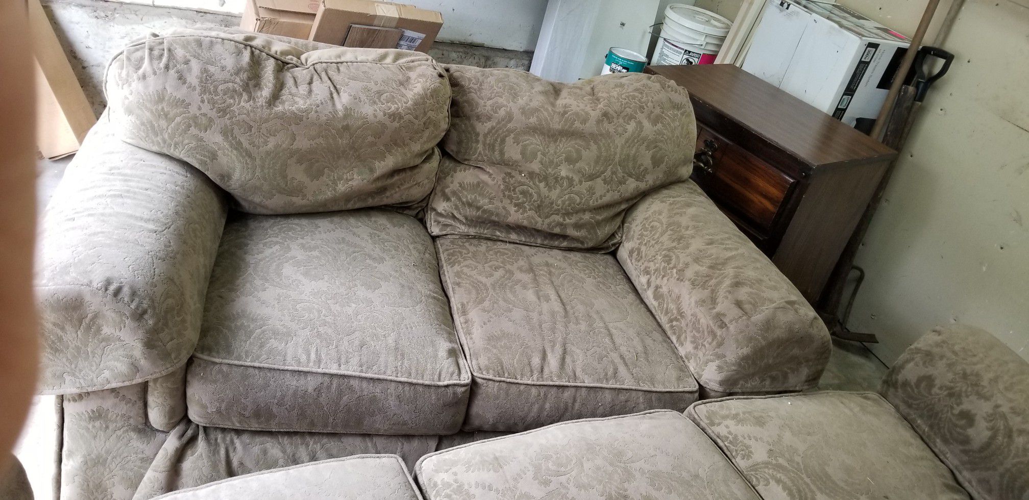 Couch and love seat combo