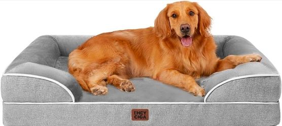 EHEYCIGA Orthopedic Extra Large Dog Bed, Waterproof Washable XL Pet Bed 45"