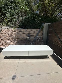 IKEA White 2-Drawer Storage Bench / TV Console