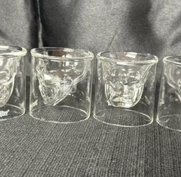Jägermeister Double-Walled Skull Shot Glasses - Set of 6