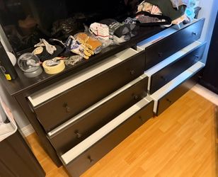 Black long dresser